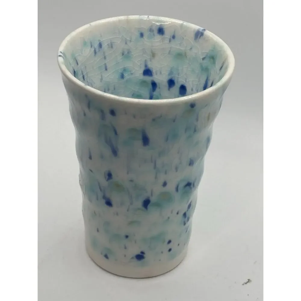 Handmade Agateware Ceramic Tumbler 4